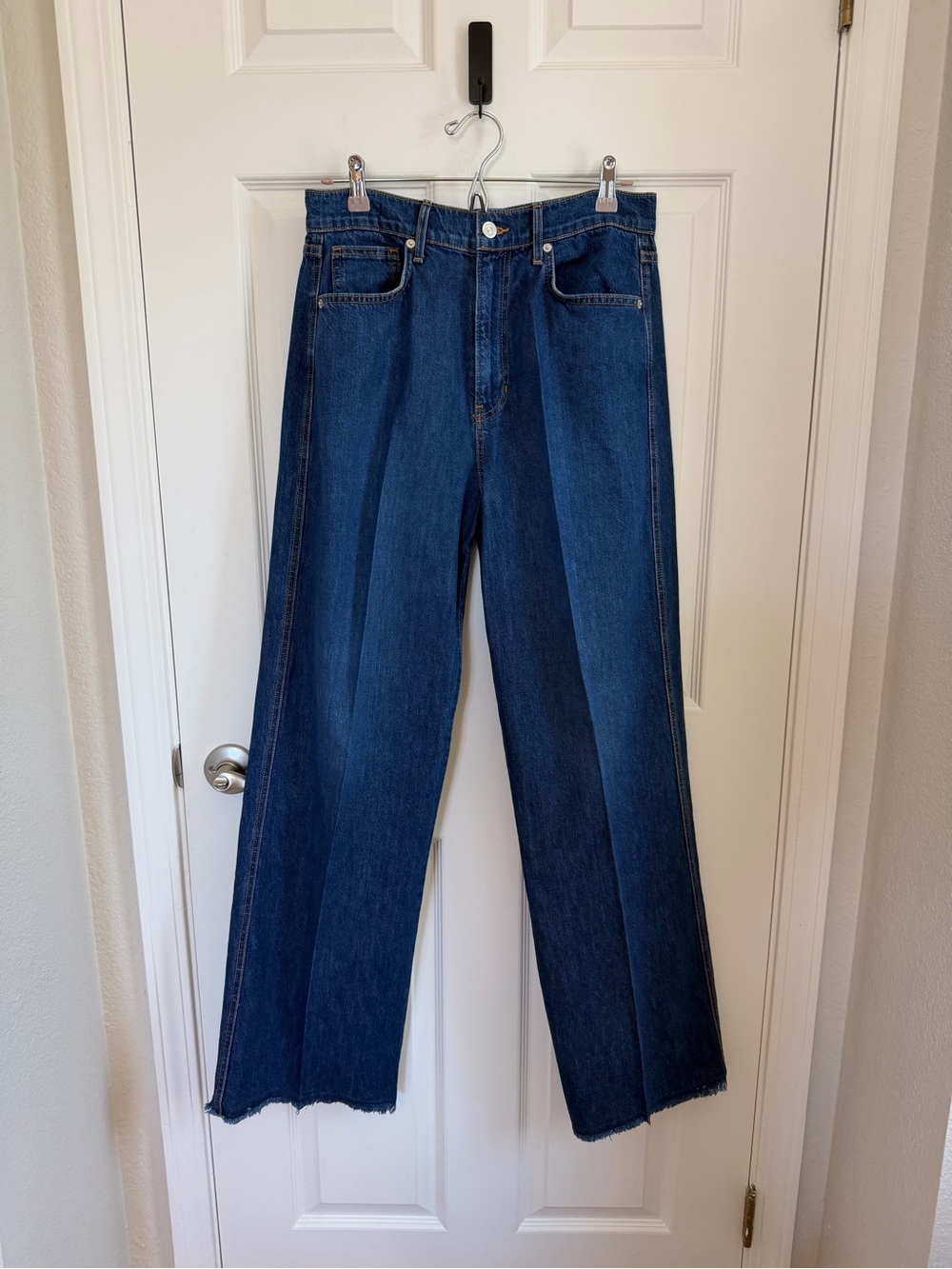 Veronica Beard Taylor Relaxed Wide Leg High Rise Jean, 29